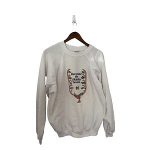 Vintage HANES Cat Caterpillar Decorate the Holiday christmas sweatshirt sz XXL